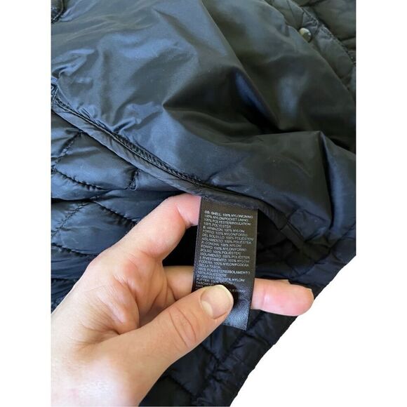 THE NORTH FACE JACKET BLACK QUILT SNAP ON Small Petite - Picture 9 of 12